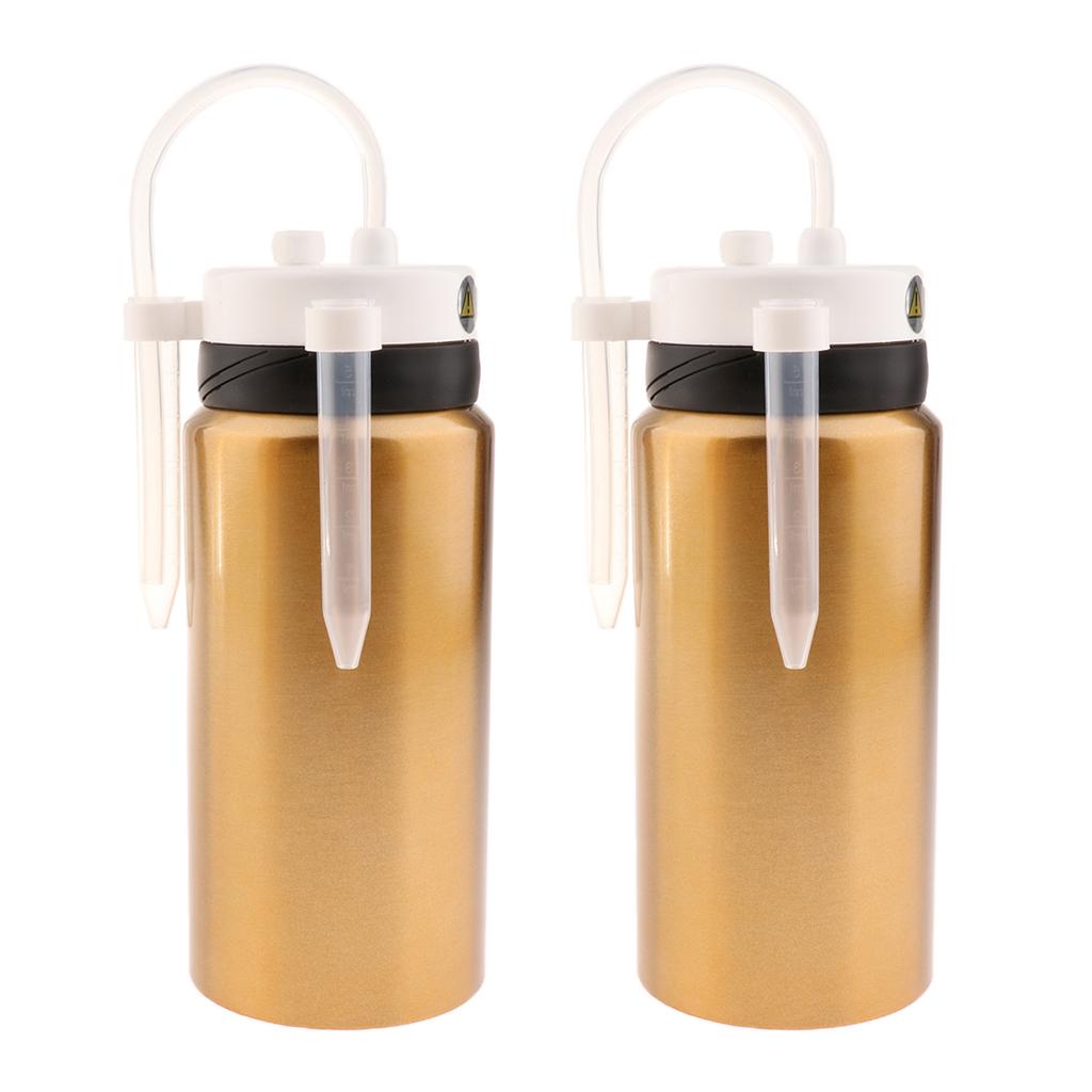 2Pc Adult Sippy Cup Patient Elder Bedridden Disabled Care Thermal Cup 600ml