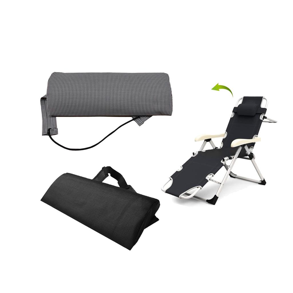 2xHead Cushion Pillow for Folding Sling Chair Garden Lounge Recliner 2Pcs