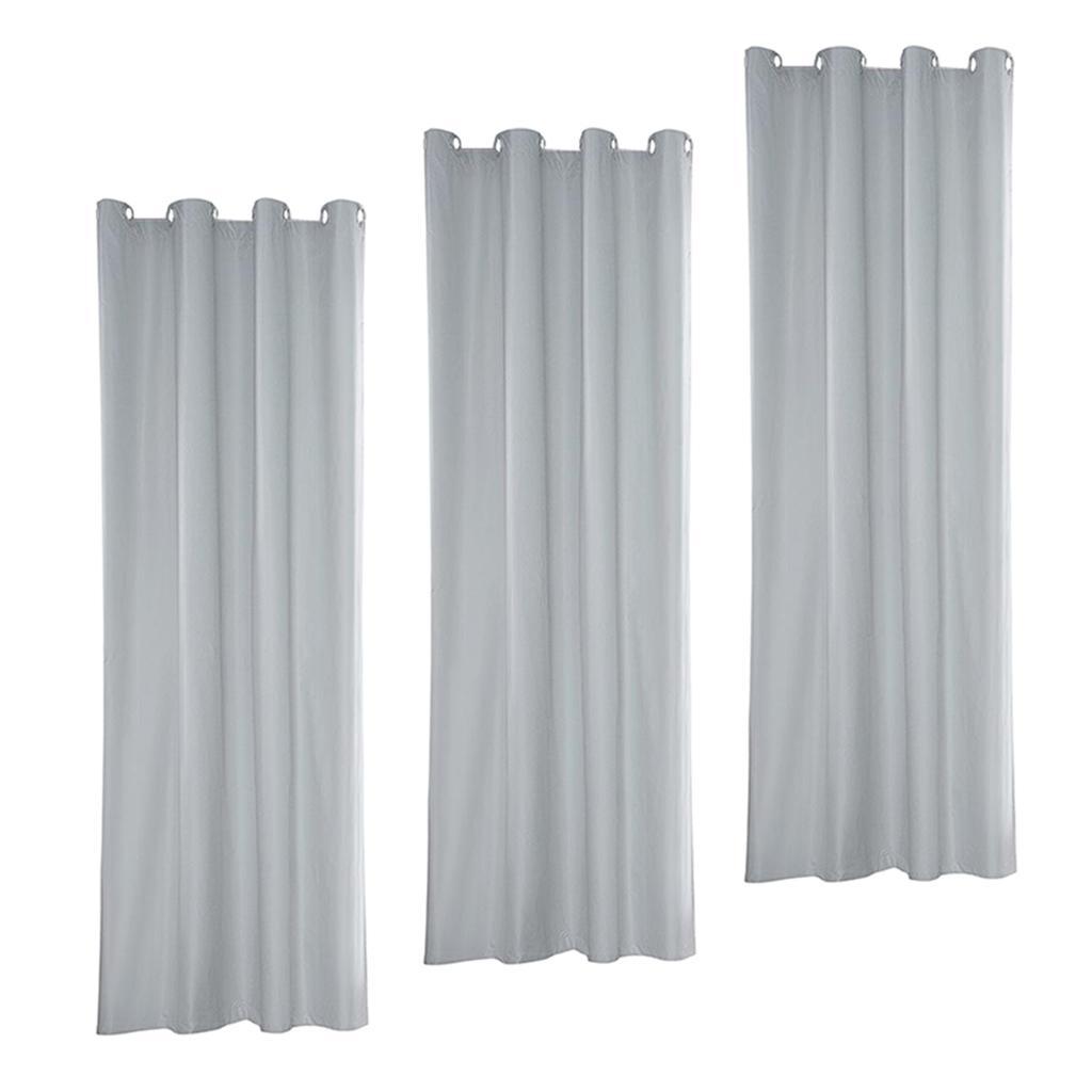 Outdoor Curtains Waterproof Blackout Curtains for Patio 3pcs 54x96inch