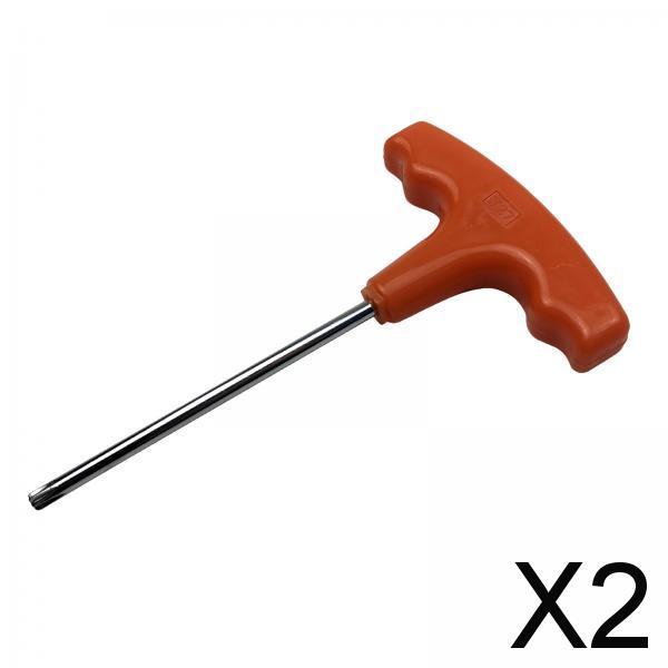 2x15cm T-Shape Handle Metal T27 Screwdriver Fit for Stihl