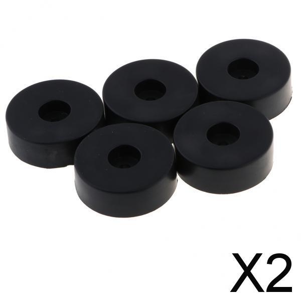 2x5 Pieces 45x15mm Cabinet Amplifier Speaker Isolation Rubber Feet Pads Base