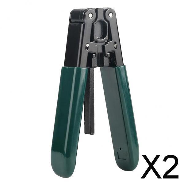 2xMetal Fiber Optic Stripper Tool Kit Wire Stripping Cable Wire Cut Stripper