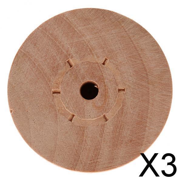 3xHandmade Polish Rubber-stamp Handle Wood Craft DIY Stamp Accessories 5CM