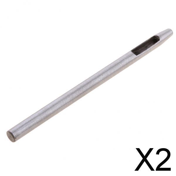 2xSteel Round Hollow Punch Hand Tools Hole Punching Leather Gasket 3.0mm
