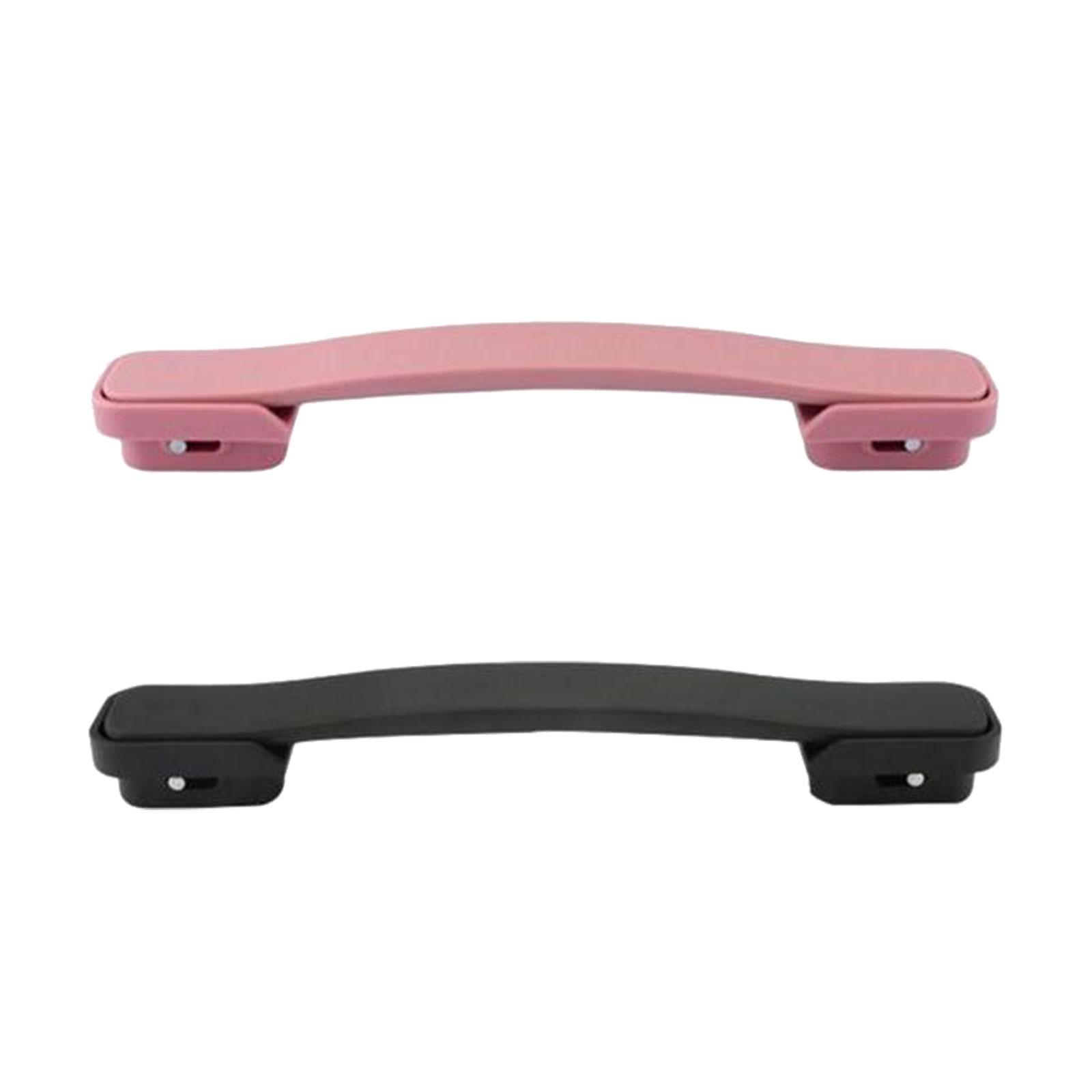 2Pieces Suitcase Luggage Handle Portable Carry Handles Black and Pink