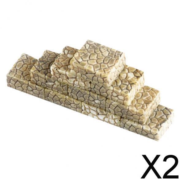 2x10 Pieces Stairs Miniature Doll House Fairy Garden Home Sandtable DIY