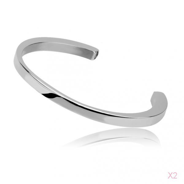 2x 1pc Fashion Urn Bracelet Memorial Ash Keepsake Cremation Jewelry Silver