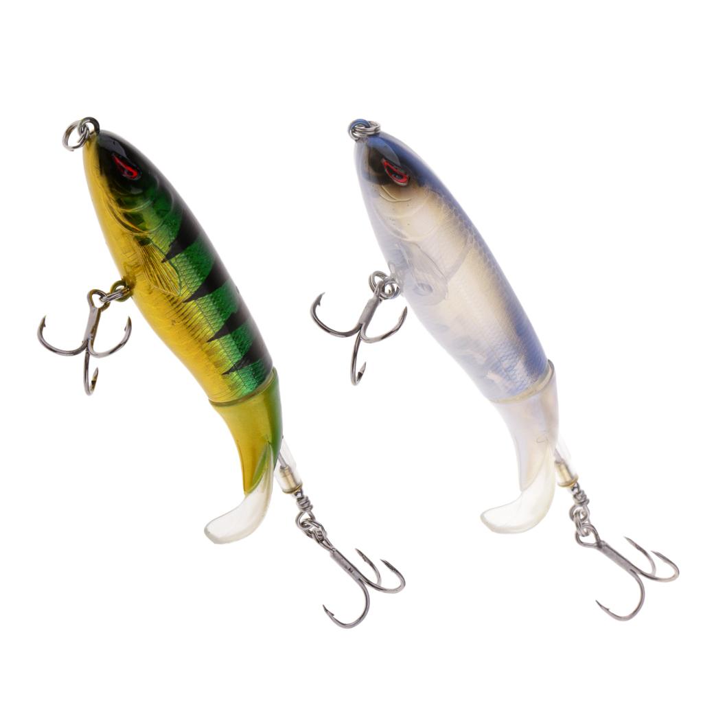 2pcs  Fishing Lures Topwater Floating Hard Bait 10cm 13.2g