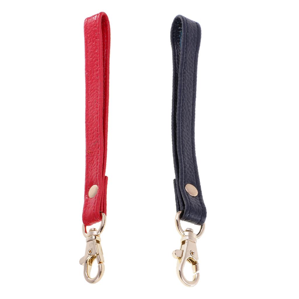 Genuine Leather Replacement Wrist Strap For Clutch Wristlet Purse 2 Pieces