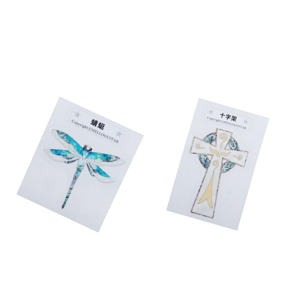 2pcs Guitar Head Sticker Guitar Face sticker for Folk Electric Guitar