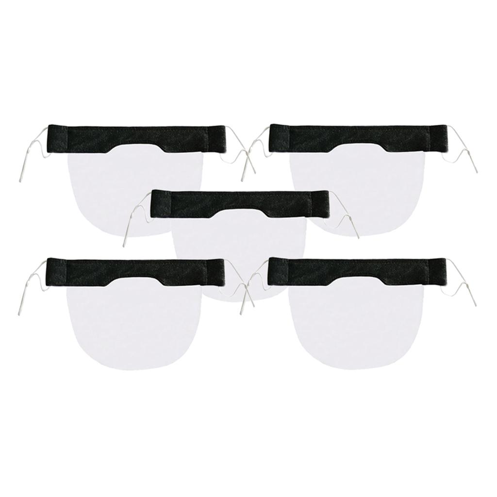 5xSummer Washable Face Light-Weight Communication Shield Face Mask Black