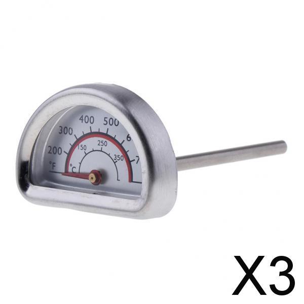 3xPrecise Semicircle Oven Monitoring Thermometer BBQ Baking Thermometer Gauge