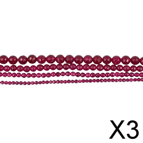 3xFaceted  Jade Round Gemstone Loose Beads Strand 15 Inch/ Strand 8mm