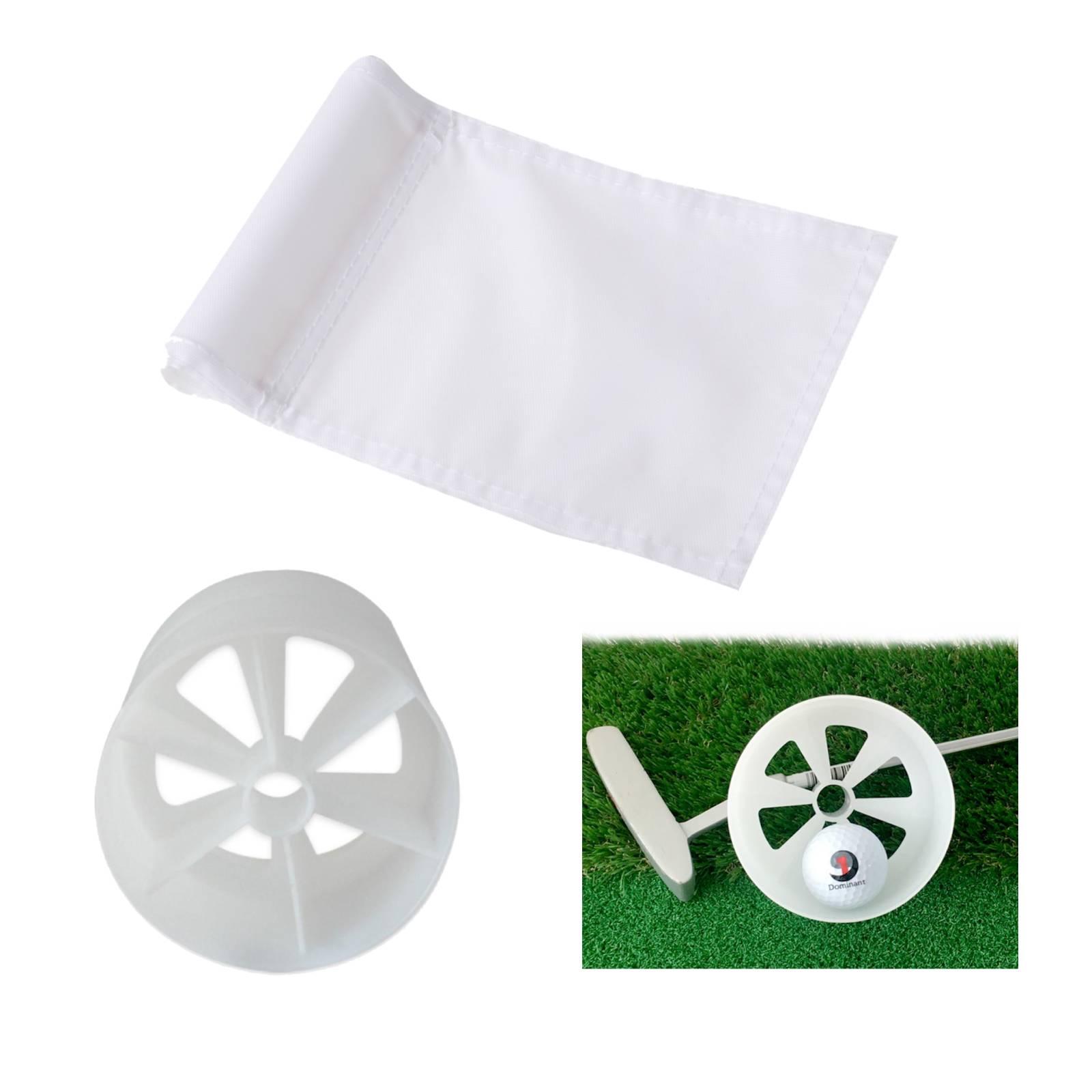 Golf Practice Golf Green Hole Cup Flag Putting Green Practice Aids Trainer