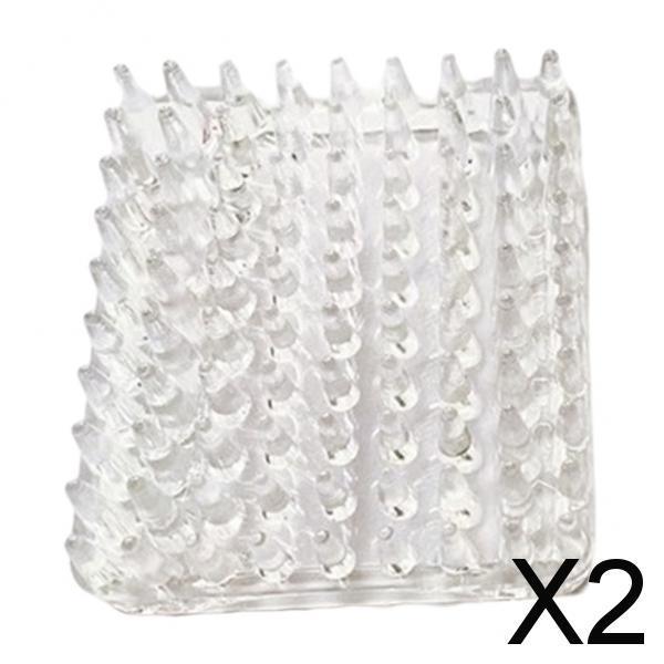 2xDandruff Brush Comb Shower Brush Pet Bathing Brush Square