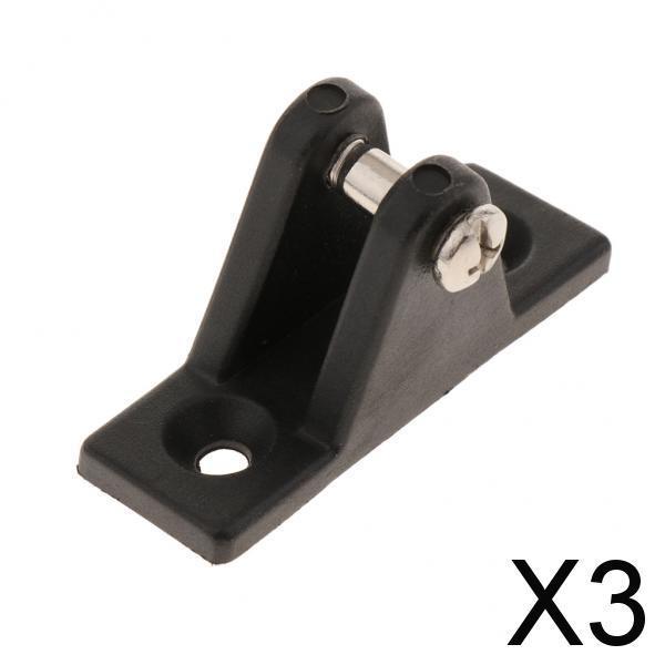 3xBoat Cover/Canopy Fitting 90 Degree Deck Mount Hinge Top Fittings Hardware 