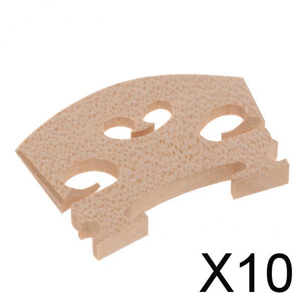 10xSolid Wooden Violin Bridge Musical Instrument DIY Replace 4-4 3.3cm