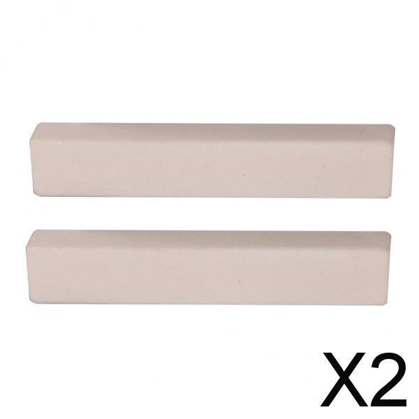2x2pcs Blank Guitar Nut White 52x6x9mm for Electric Acoustic Classical Guitar