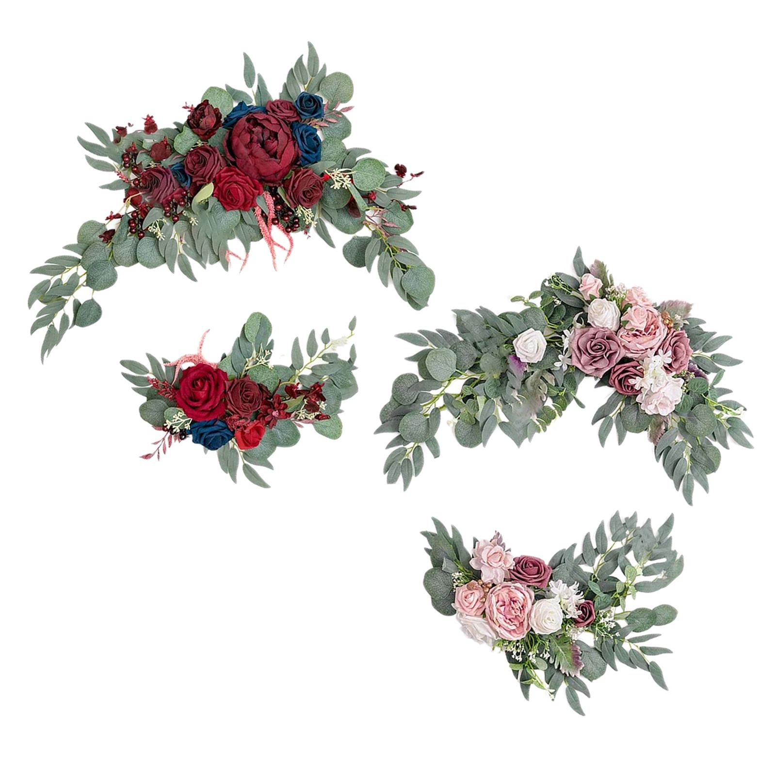 Artificial Flower Swag Hanging for Party  Red Pink Purple