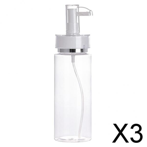 3xEmpty Acrylic Cosmetic Pump Bottle Lotion Dispenser Liquid Container 160ml