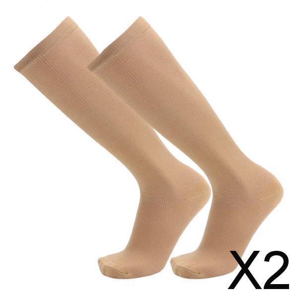 2xRunning  Compression Socks Calf Support Stockings Skin L-XL