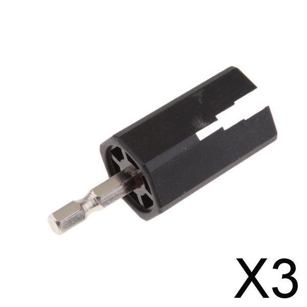 3xMulti-functional Guitar String Winder Electric Drill Head Instruments Parts