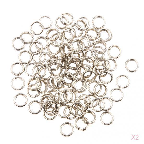 Stainless Steel Split Ring Fishing Lure Bait Connector Double Circle 6mm
