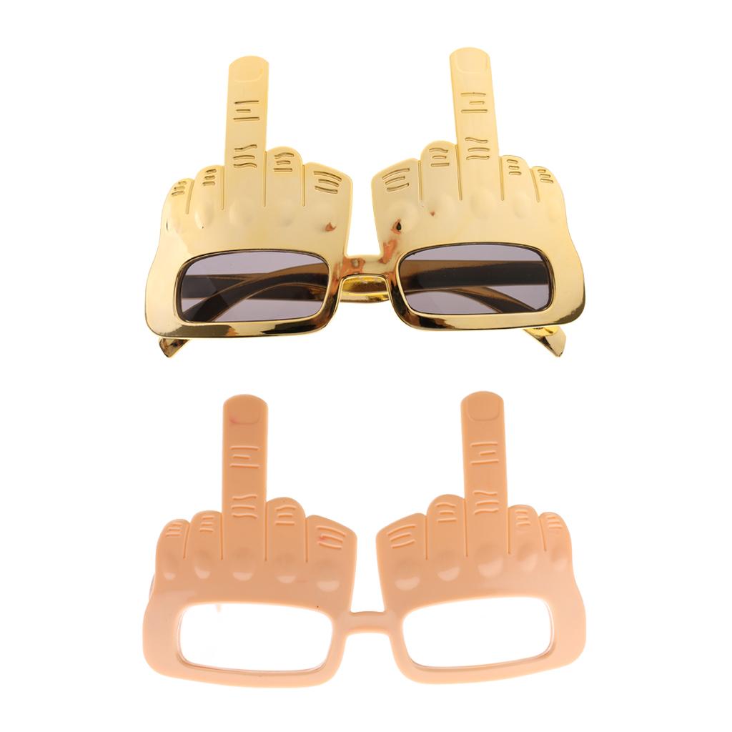 Novelty Middle Finger Gesture Sunglasses Flip the Bird Party Glasses 2