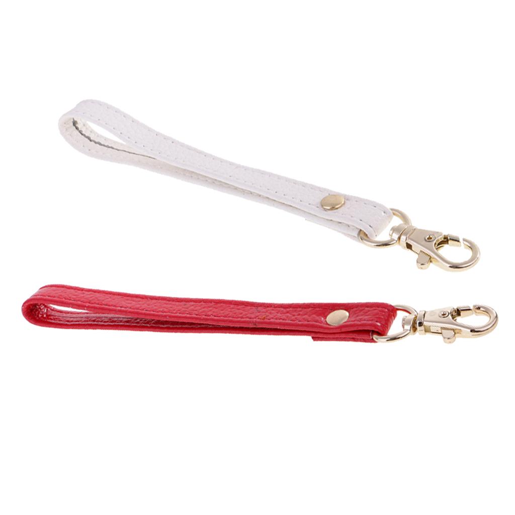 Genuine Leather Replacement Wrist Strap For Clutch Wristlet Purse 2 Piece