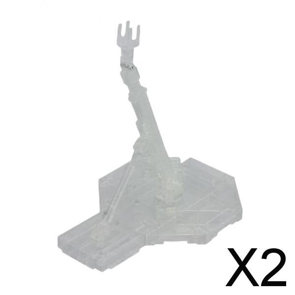 2xAction Figure Stand Bracket for1/100 MG   Models Clear