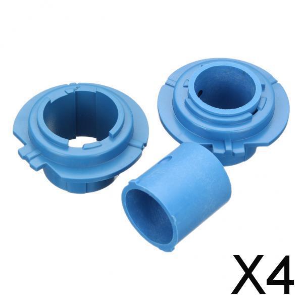 4x2Pcs LED Headlight Bulb Base Adapter Socket Retainer Car Conversion Kit H7