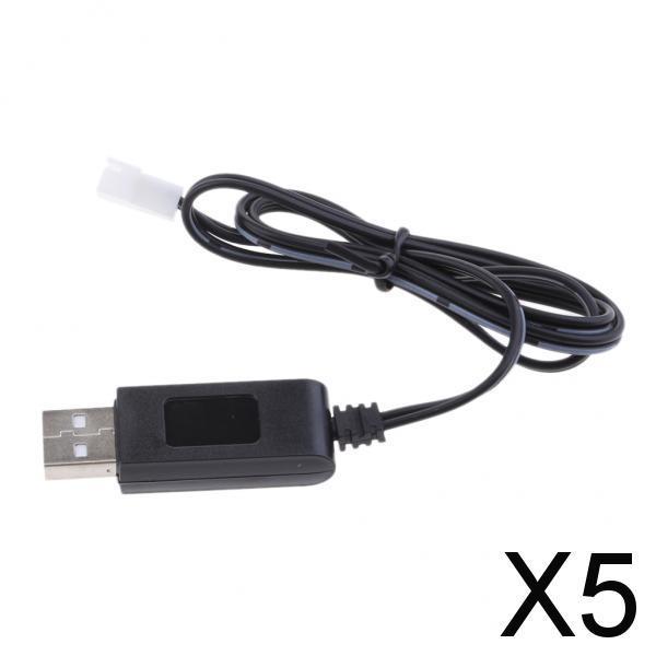 5x3.7V Lipo Lithium Battery Charge Charger Charging USB Cable Wire