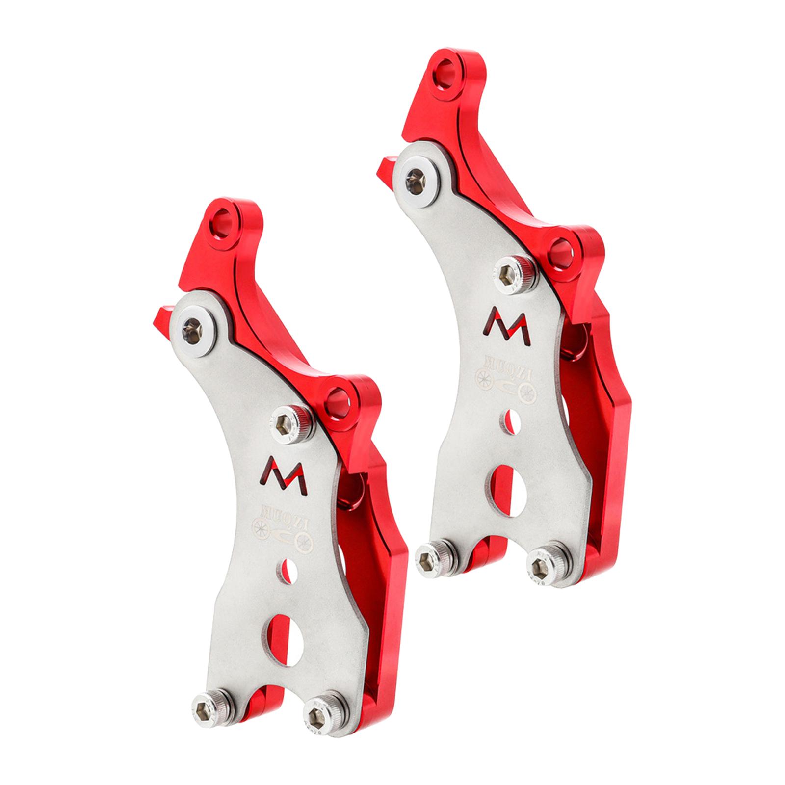 2Pcs Bikes Disc Brake Adapter Road Bicycle Disc Brake Converter Parts Red