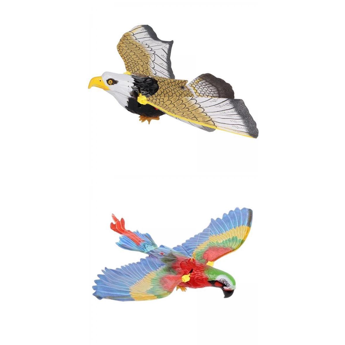 2Pcs Electric Flying Bird Toy with Hanging Wire Automatic for Ceiling