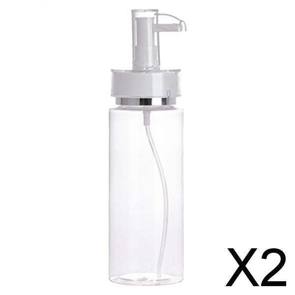 2xEmpty Acrylic Cosmetic Pump Bottle Lotion Dispenser Liquid Container 160ml