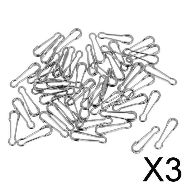 3x50pcs Fishing Quick Change Hawaiian Snaps Swivels Baits Lures Clip Links 2#