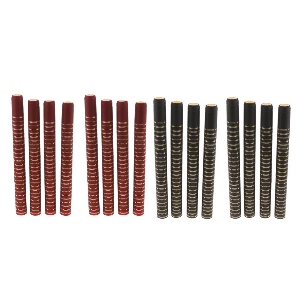 200pcs PVC Wine Bottle Heat Shrink Capsules  30mm -Black(Gold Top Strips)