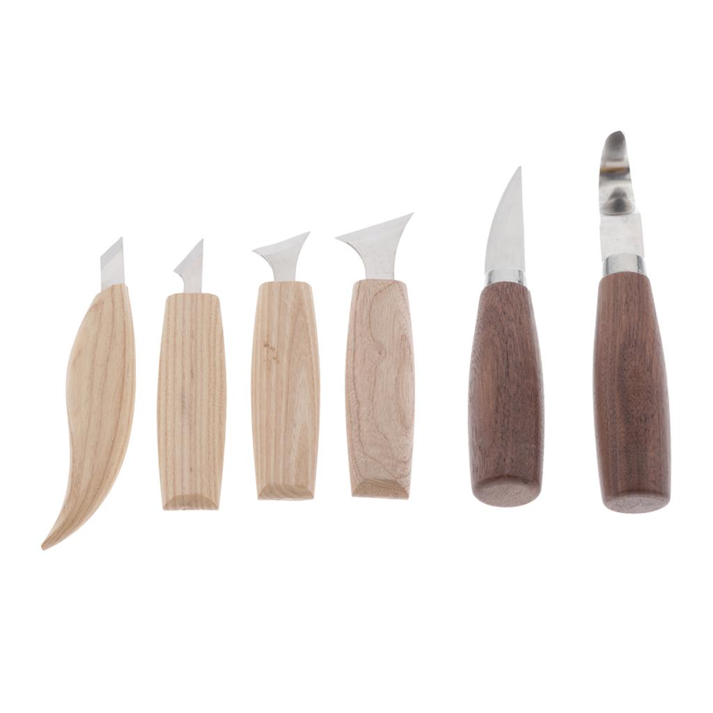 6Pc Wood Carving Tool Wood Carving Knife Geometric Chip Carving Detail Knife