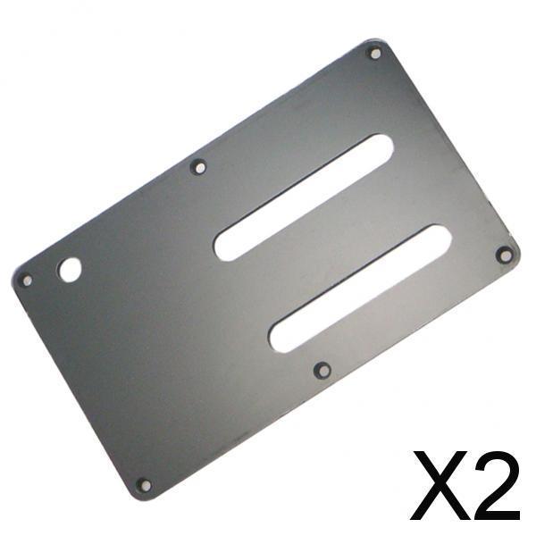 2xBlack Plastic Back Plate Backplate Cavity Cover for Electric Guitar Parts