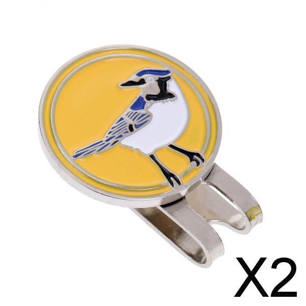 2xgolf ball markers Yellow