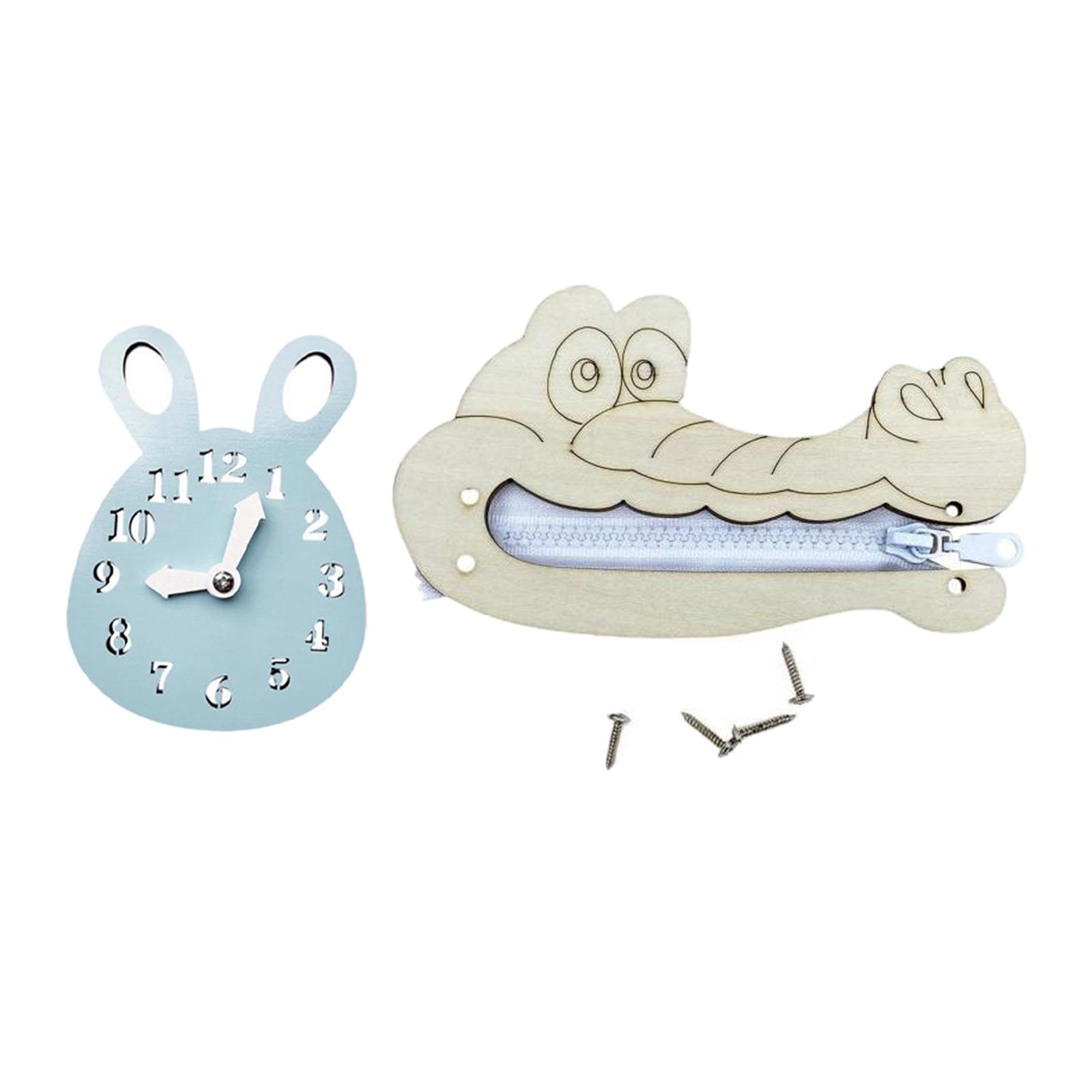 2pcs Wooden Busy Board Games Learning Puzzles for Girls Boys