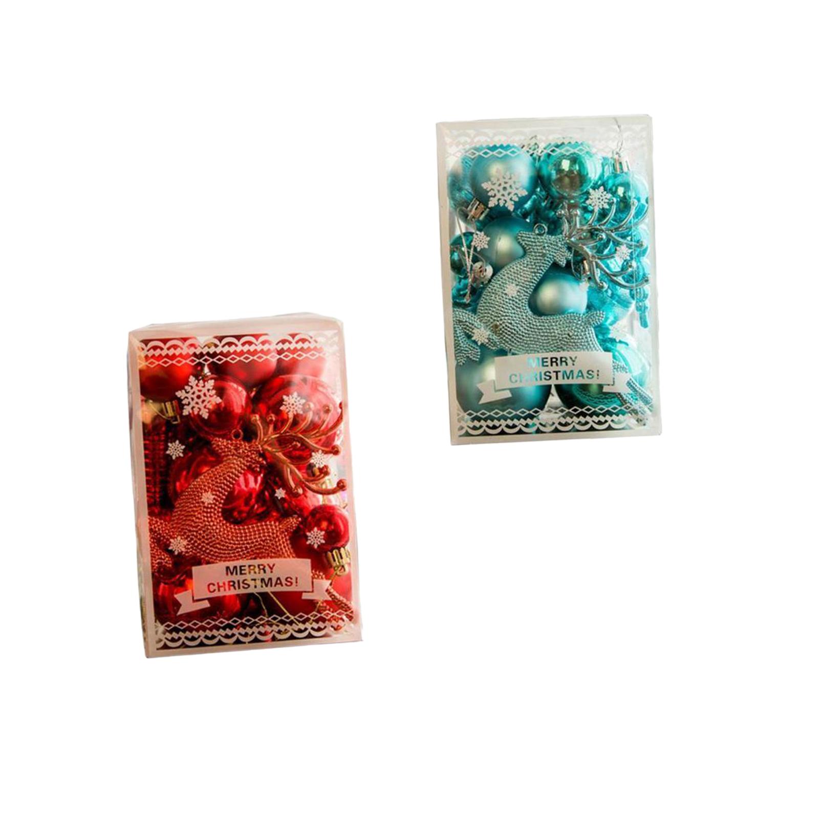 Christmas Ball Ornaments Decorative Ball Red Blue