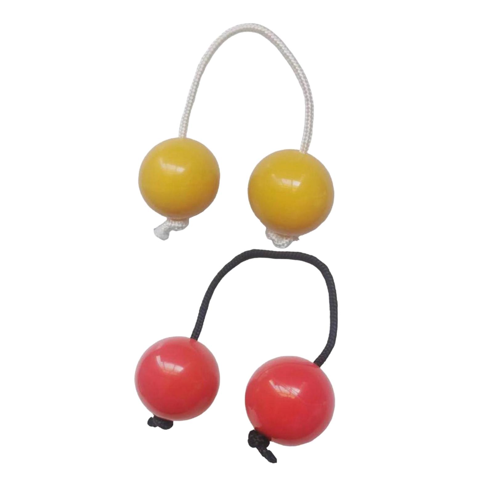 2x African Shaker Rattle Percussion Rhythmic Ball Double Gourd For Adults