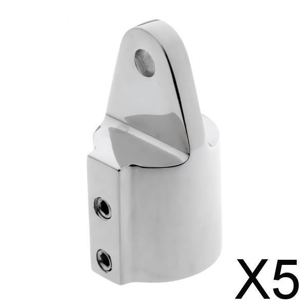 5xEye End Cap Bimini Top Fitting Hardware 1'' 316 Marine Stainless Steel