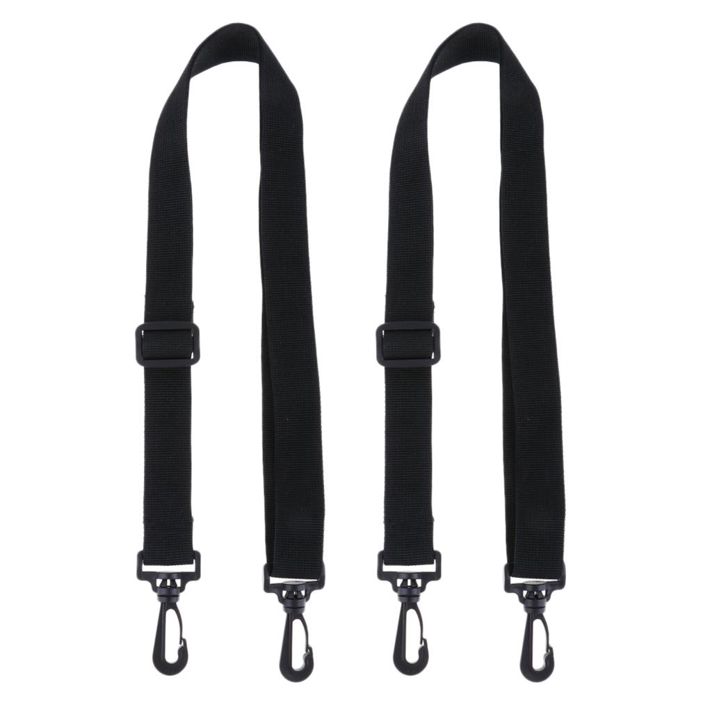 2x Adjustable Shoulder Strap Replacement Detachable Bag Belt w/ Swivel Clips
