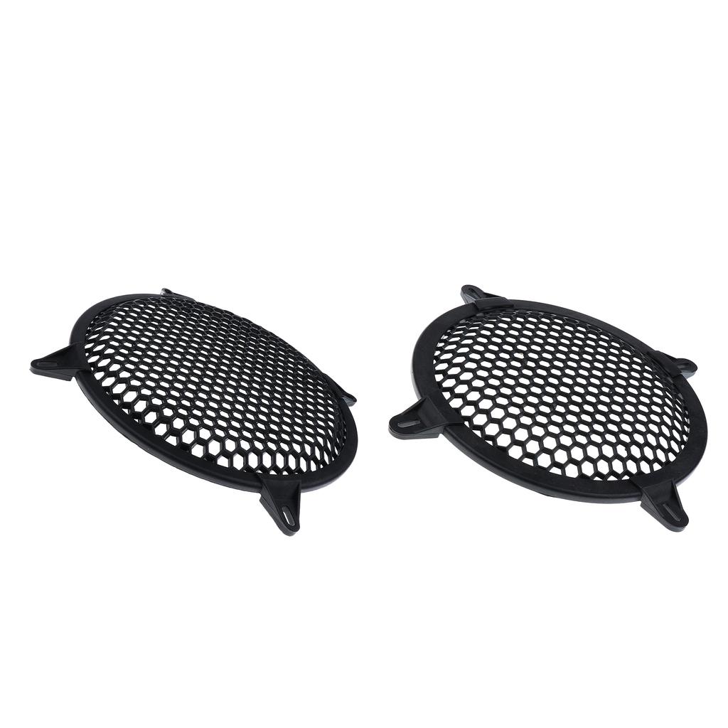 Car Plastic Speaker Subwoofer Amplifier Cover Grill Mesh 8 Inch+10inch