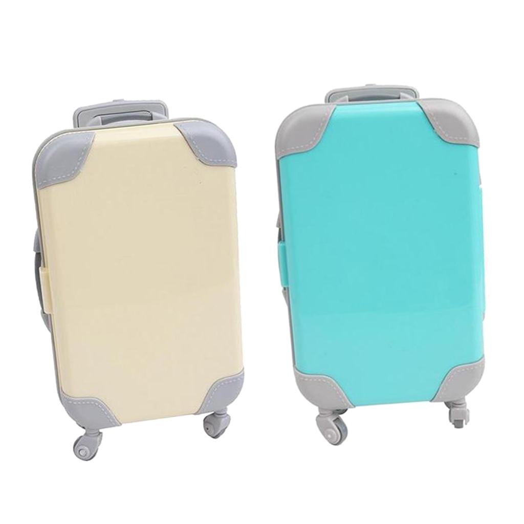 18 inch Doll Travel Set Suitcase Compatible for American Doll 2pcs