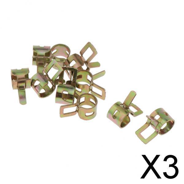 3xAluminum Auto Car Hose End Finisher Fuel Oil Water Line Clip Clamp