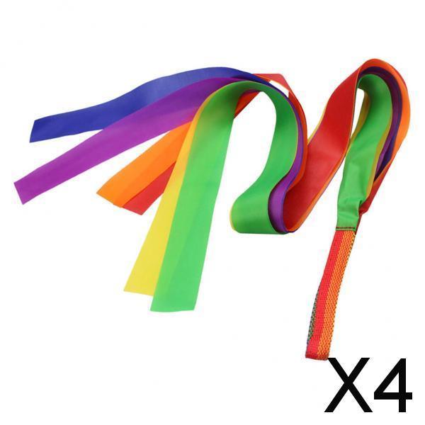 4xDance Ribbon Gym Rhythmic Art Gymnastic Ballet Streamer Hand Held Kids Toys