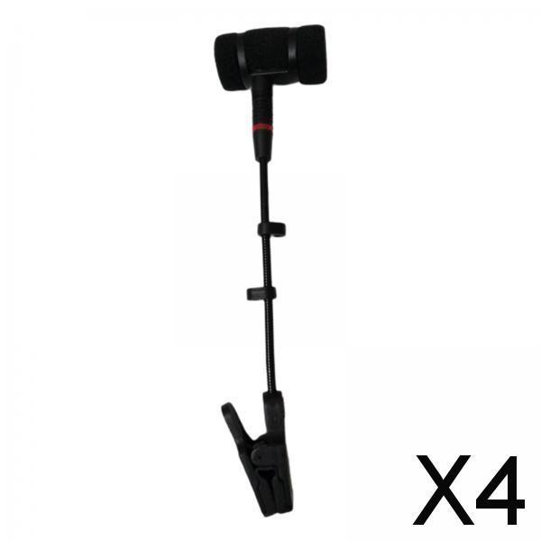 4xSaxophone Microphone Clip without Mic, Saxophone Microphone Stand Only